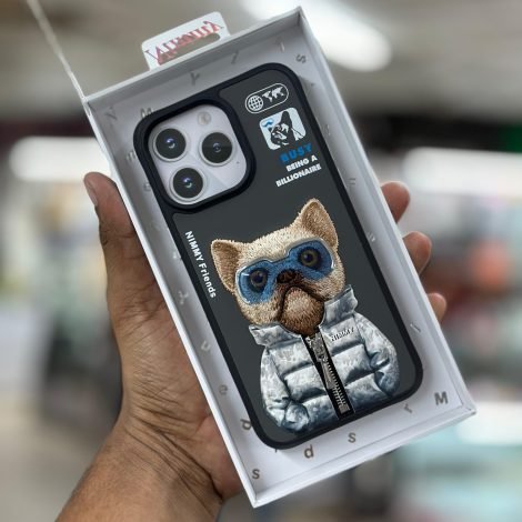 NIMMY Winter Jacket Chain Case with Metal Camera Ring For iPhone