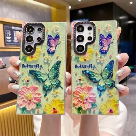 Butterfly soft silicone case for samsung