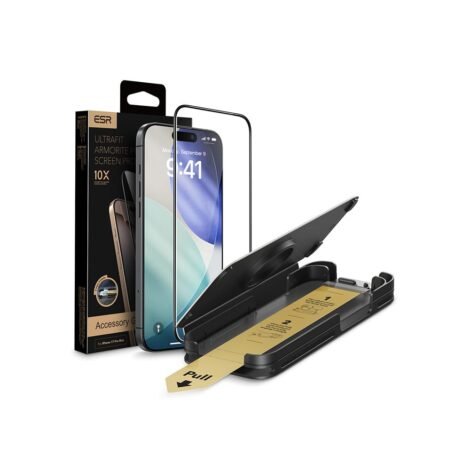 ESR UltraFit Armorite pro Screen Protector for iPhone 17 Series – Corning Glass, Bubble-Free Installation