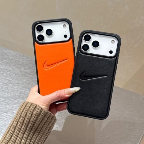 Nike Premium Leather Rubber Hybrid Case for iPhone